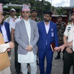 रक्षामन्त्री खड्काद्वारा स्वयम्भूस्थित नेपाली सेनाकको बारुदखाना निरीक्षण