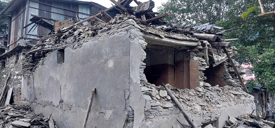 बझाङ भूकम्प अपडेट: १ जनाको मृत्यु, १ सय ३५ घर भत्किए