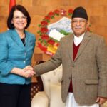 अमेरिकी राष्ट्रपतिका विशेष सहायक लाउबाचरले भेटिन् प्रधानमन्त्री प्रचण्डलाई