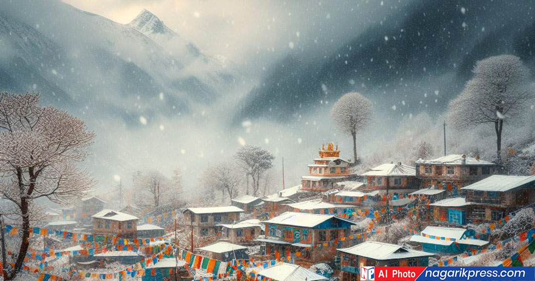 आजको मौसमः पश्चिम तराइमा हुस्सु र कुहिरो लाग्ने, हिमाली भेगमा हिमपात हुने