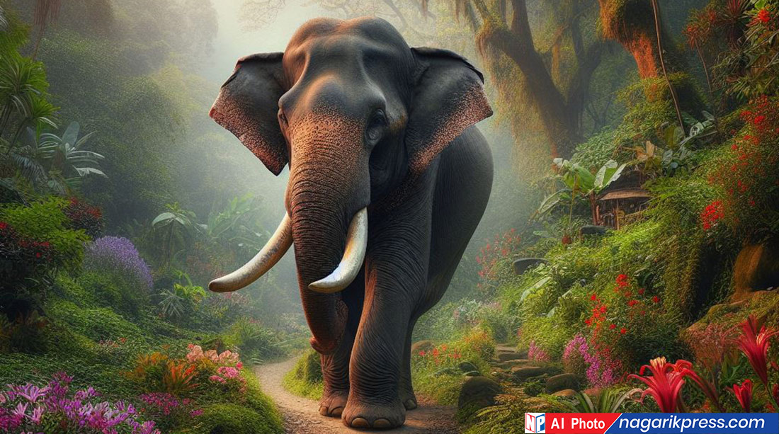 झापामा हात्तीको आक्रमणबाट महिलाको मृत्यु