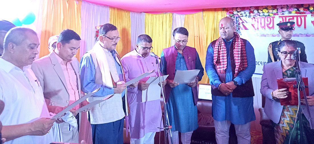 मधेस प्रदेशमा १४ सदस्यीय मन्त्रिपरिषद् गठन