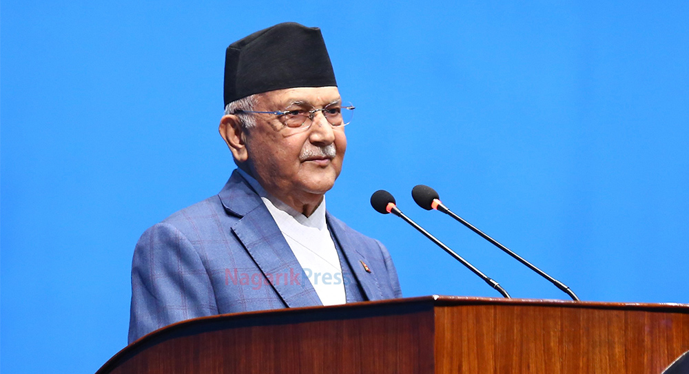 चीन भ्रमणबारे प्रधानमन्त्री ओलीले संसदलाई गराए जानकारी