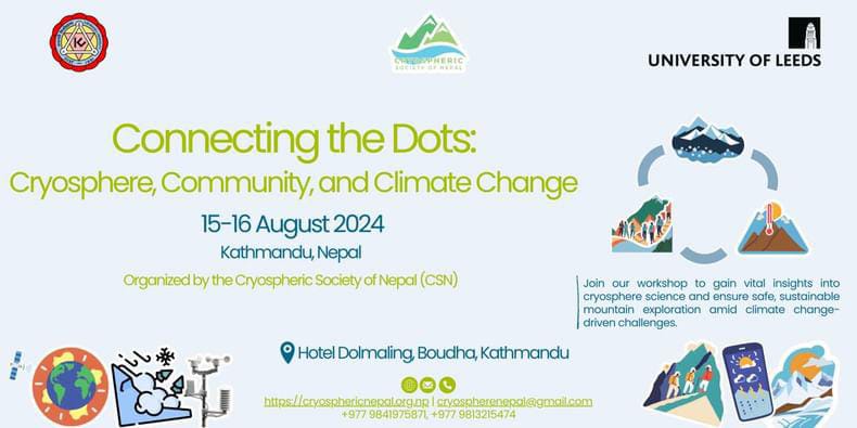 भोलिबाट काठमाडौँमा क्रायोस्फेयर सम्बन्धी २ दिने कार्यशाला हुने