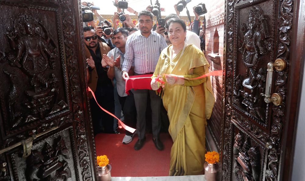 पूर्वराष्ट्रपति भण्डारीले खोलिन् सम्पर्क कार्यालय (तस्बिरहरु)