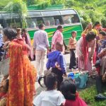 पोखरामा बस दुर्घटना हुँदा २१ जना घाइते