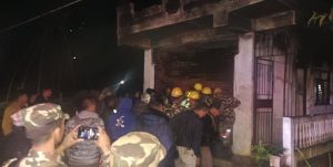 ताप्लेजुङको झोला गोदाममा आगलागी हुँदा ३६ लाखको क्षति
