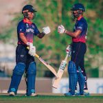 विश्वकप लिग-२: कप्तान पौडेलको शतकमा नेपालले यूएईलाई दियो २ सय ३४ रनको लक्ष्य