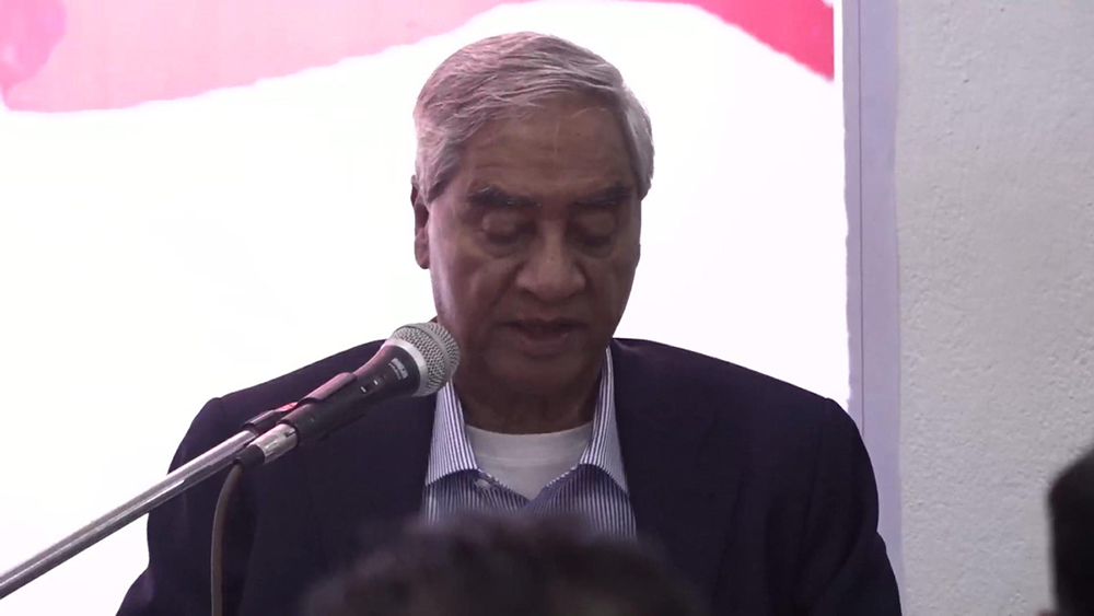 ३४ दिनपछि कांग्रेस सभापति देउवा सार्वजनिक