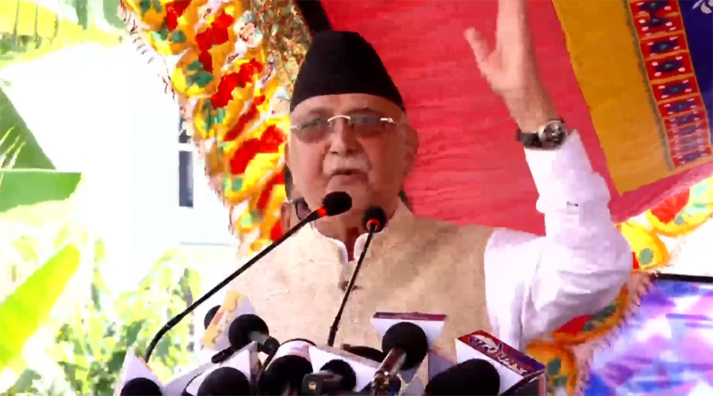 सुशीला कार्की नेतृत्वको सरकारलाई निर्वाचन गराउने अधिकार छैनः ओली