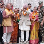 गौरीघाट पुगेर राष्ट्रपति पौडेलले गरे छठी माताको पूजा आराधना (तस्बिरसहित)