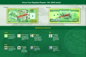 लिपुलेक-लिम्पियाधुरा समेटिएको नक्सासहितको सयको नयाँ नोट बजारमा