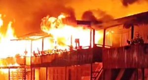 ताप्लेजुङमा आगलागी हुँदा ४ घर जलेर नष्ट