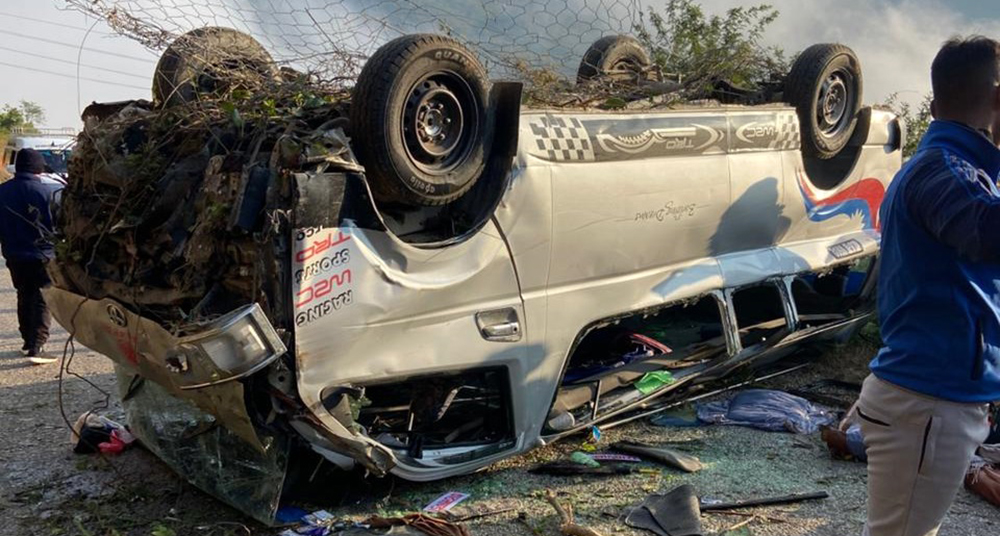 धनकुटाको पाख्रीबासमा माइक्रो दुर्घटना : एक जनाको मृत्यु