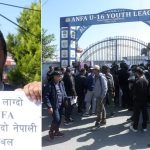 वाक्क लाग्दो एन्फा, दिक्क लाग्दो नेपाली फुटबल भन्दै एन्फा मुख्यालयमा धर्ना (तस्बिरहरु)