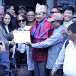 हर्क साम्पाङको पार्टीलाई आयोगले दियो मान्यता (तस्बिरहरू)