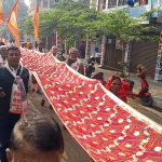 जानकी मन्दिरमा १ सय ११ मिटर लामो चुनरी चढाइयो