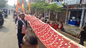 जानकी मन्दिरमा १ सय ११ मिटर लामो चुनरी चढाइयो