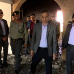 गृहमन्त्रीद्वारा जेनजी आन्दोलनमा आगलागी भएको राष्ट्रपति निवासको निरीक्षण