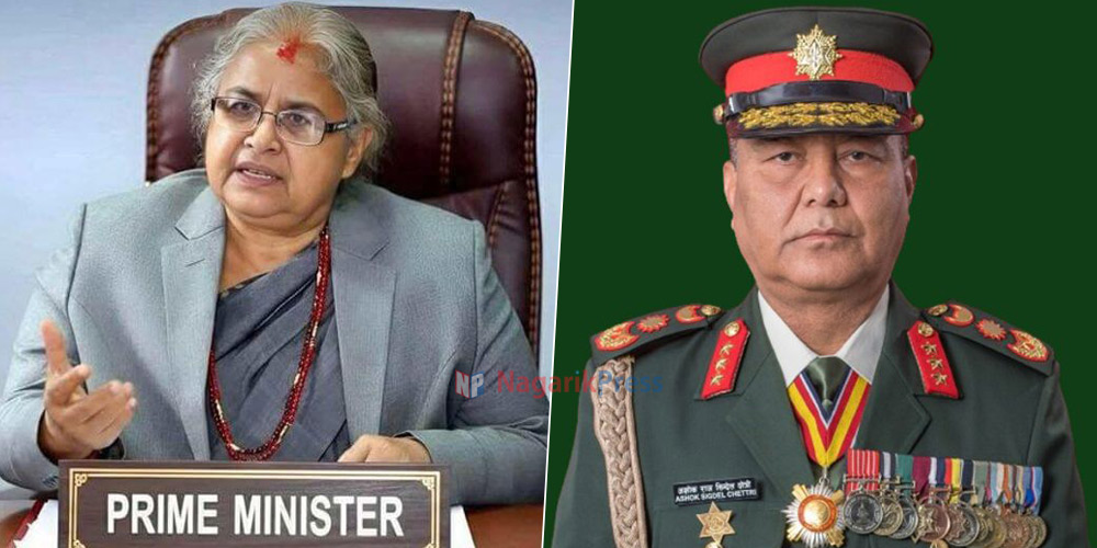 चुनावमा एक थोपा रगत नबग्ने गरी खटिन सेनालाई प्रधानमन्त्रीको निर्देशन