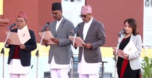 मन्त्रीपरिषद् विस्तारः ४ नयाँ मन्त्रीले लिए शपथ