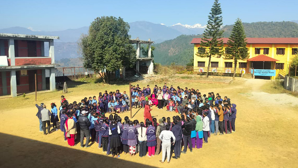 लैङ्गिक हिंसा विरुद्ध ककनीमा सडक नाटक प्रदर्शन