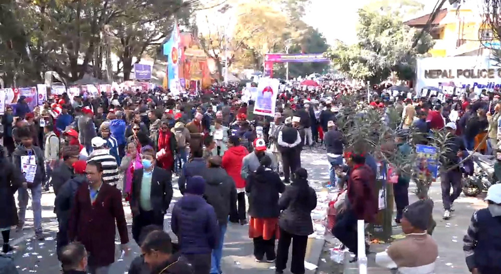 एमाले महाधिवेशनको चौथो दिन: नेतृत्व चयनका लागि कार्यकर्ताको उत्साहपूर्ण चहलपहल