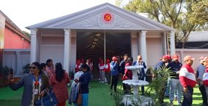 भृकुटीमण्डपमा एमालेको बन्दसत्र, प्रतिनिधिहरूको उत्साहपूर्ण चहलपहल