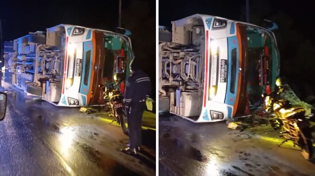 चितवन घुमाउनेमा यात्रुवाहक बस दुर्घटना, ३८ जना घाइते