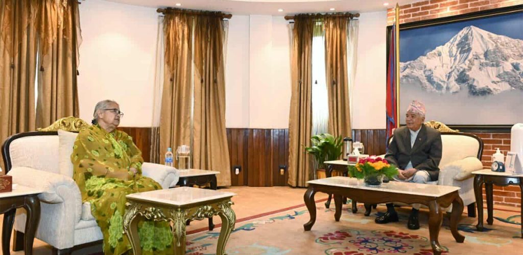 प्रधानमन्त्री र राष्ट्रपति बीच भेटबार्ता