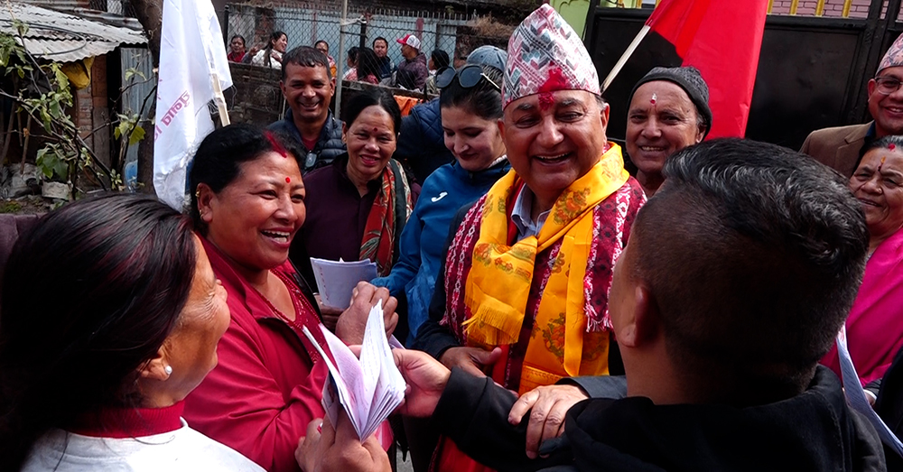 घरदैलोमा ईश्वर पोखरेल : विकास निर्माणका कामलाई निरन्तरता दिन्छु