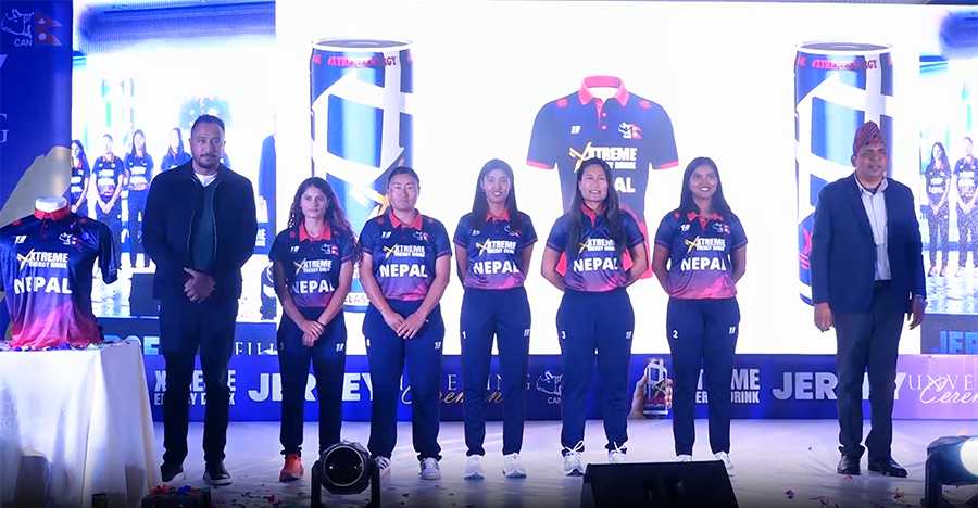 राष्ट्रिय महिला क्रिकेट टोलीको नयाँ जर्सी सार्वजनिक