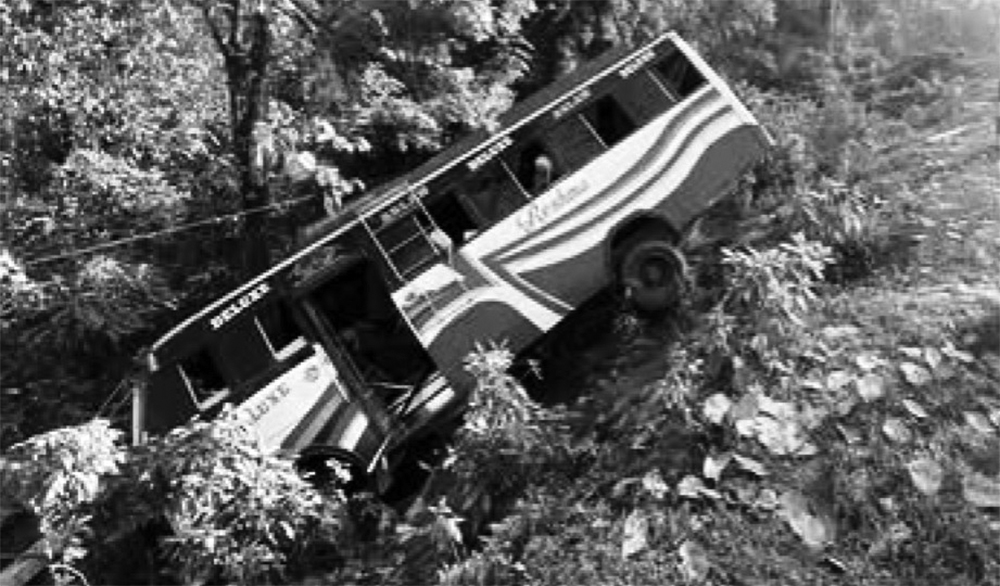 मकवानपुरको मनहरीमा बस दुर्घटना हुँदा २२ जना घाइते