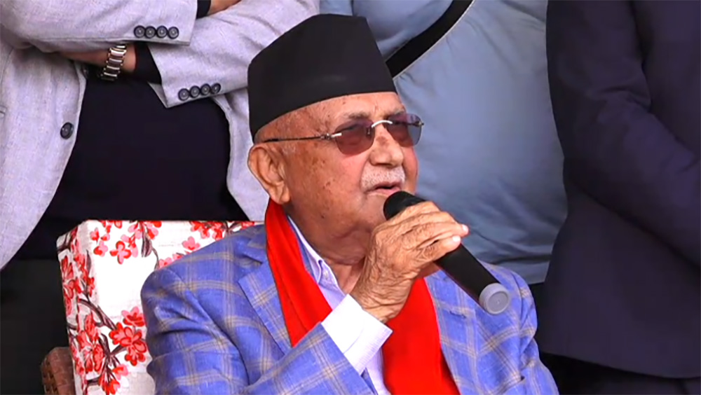 काठमाडौंका मतदातालाई ढाँट्न नसकेपछि बालेन झापा झरेका हुन् : ओली