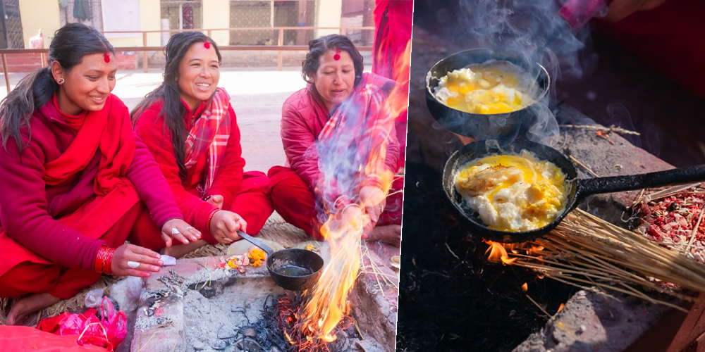 नेवार समुदायले ‘मिःगा पूजा’ गरेर समापन गरे स्वस्थानी व्रत कथा (तस्बिरहरू)