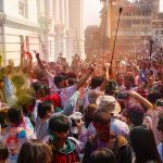 होलीमा नाचगान र रङले सजिएको बसन्तपुर (तस्बिरहरू)