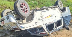 बागलुङमा जिप दुर्घटना हुँदा ७ जना घाइते