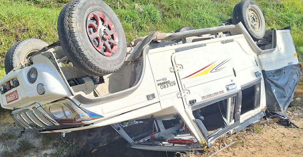 बागलुङमा जिप दुर्घटना हुँदा ७ जना घाइते
