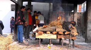 इन्द्रायणी घाटमा गरियो पूर्वसम्पादक मानन्धरको अन्तेष्टि