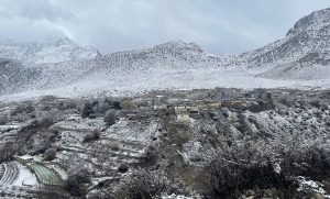 मुस्ताङमा पुनः हिमपात, कृषक र पर्यटन व्यवसायी उत्साहित