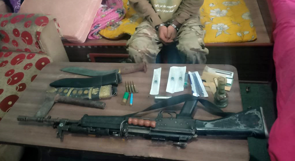भक्तपुरमा इन्सास राइफल र गोलिसहित एक पक्राउ