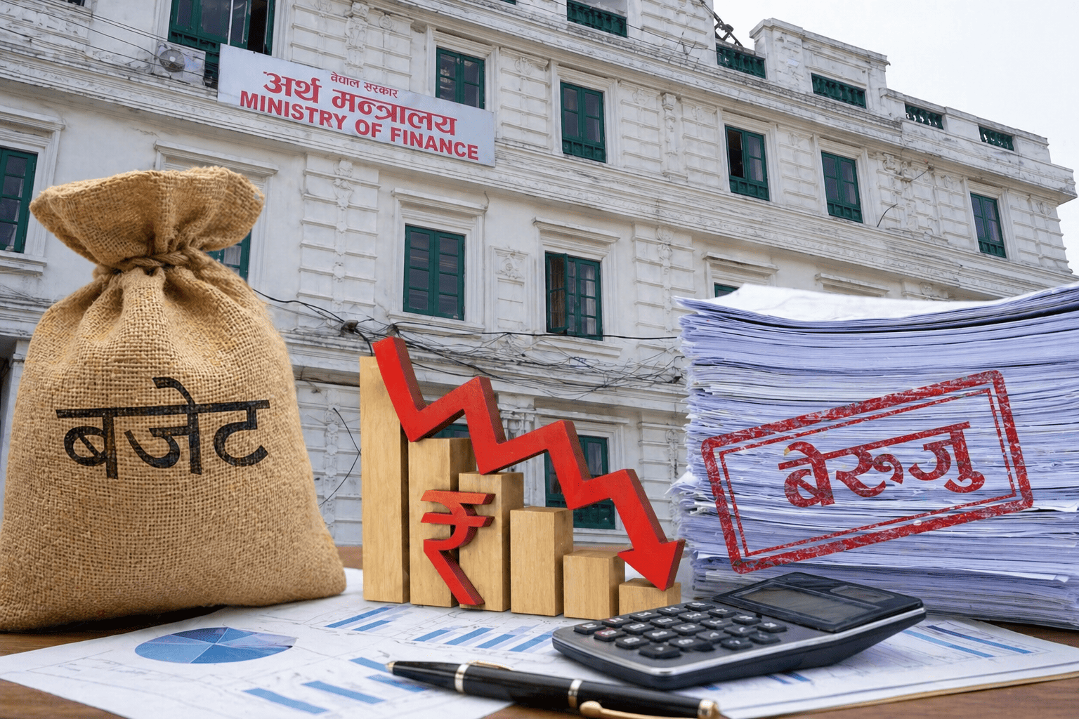 बेरुजु र ऋणको भारले अर्थतन्त्र जोखिममा