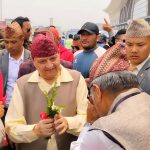 पूर्वराजा ज्ञानेन्द्र शाहलाई पोखरा विमानस्थलमा गरियो स्वागत (तस्बिरहरु)