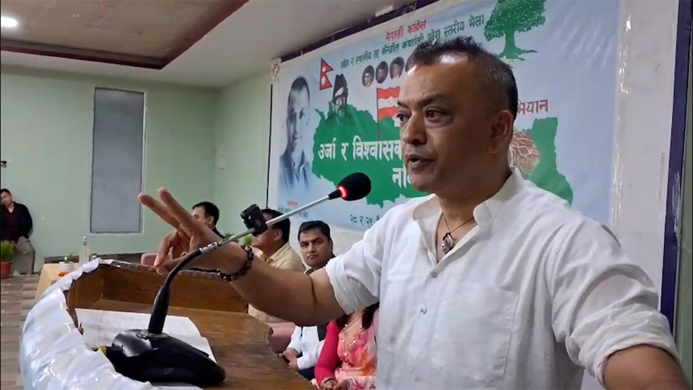 सरकार दुई तिहाइको दम्भमा चलिरहेको छ,कांग्रेसले खबरदारी गर्छ : सभापति थापा