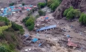 हुम्लामा पहिरोले विद्यालयदेखि खेतीयोग्य जमिनसम्म बगायो
