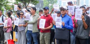 इजरायल जान नपाएकाहरूको माइतीघरमा विरोध प्रदर्शन