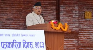 समाचार लेखेकै आधारमा पत्रकार असुरक्षित हुनुहुँदैन : राष्ट्रपति