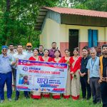 स्वर्गीय पोखरेलको स्मृतिमा विद्यालयलाई खानेपानीको धारा हस्तान्तरण