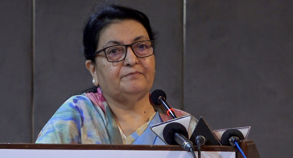 लोकतन्त्रलाई निर्वाचनमा मात्र सीमित राख्नुहुँदैन : पूर्वराष्ट्रपति भण्डारी