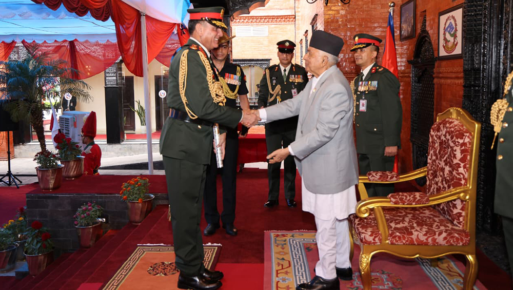 भारतीय स्थल सेनाध्यक्ष सेठलाई नेपाली सेनाको मानार्थ महारथीको दर्जा प्रदान